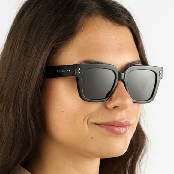 NEW GUCCI UNISEX SUNGLASSES GG1084S 001 BLACK GUCCI EYEWEAR - Picture 8 of 10